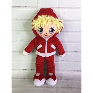 Well Made Toy Teenees Sportsters Stuffed Plush Rag Doll Yellow Blonde Yarn Hair